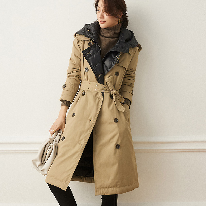 2021 90% White Duck Jacket Female Winter Women's Down Trench Coat Hooded Long Thick Warm Jackets Er Parka 2nvi, Black
2021 90% White Duck Jacket Female Winter Women's Down Trench Coat Hooded Long Thick Warm Jackets Er Parka 2nvi, Black