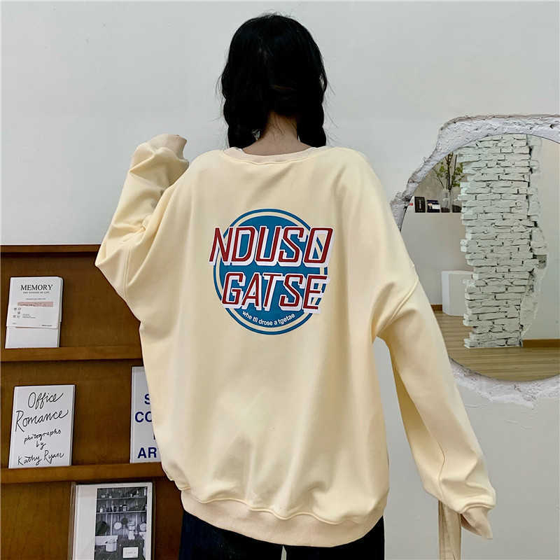 Qooth Sweatshirt Women O-Neck Tops Oversize Japanese Style Harajuku Students Long Pullovers Grey Loose QT282 210609, Beige
Qooth Sweatshirt Women O-Neck Tops Oversize Japanese Style Harajuku Students Long Pullovers Grey Loose QT282 210609, Beige