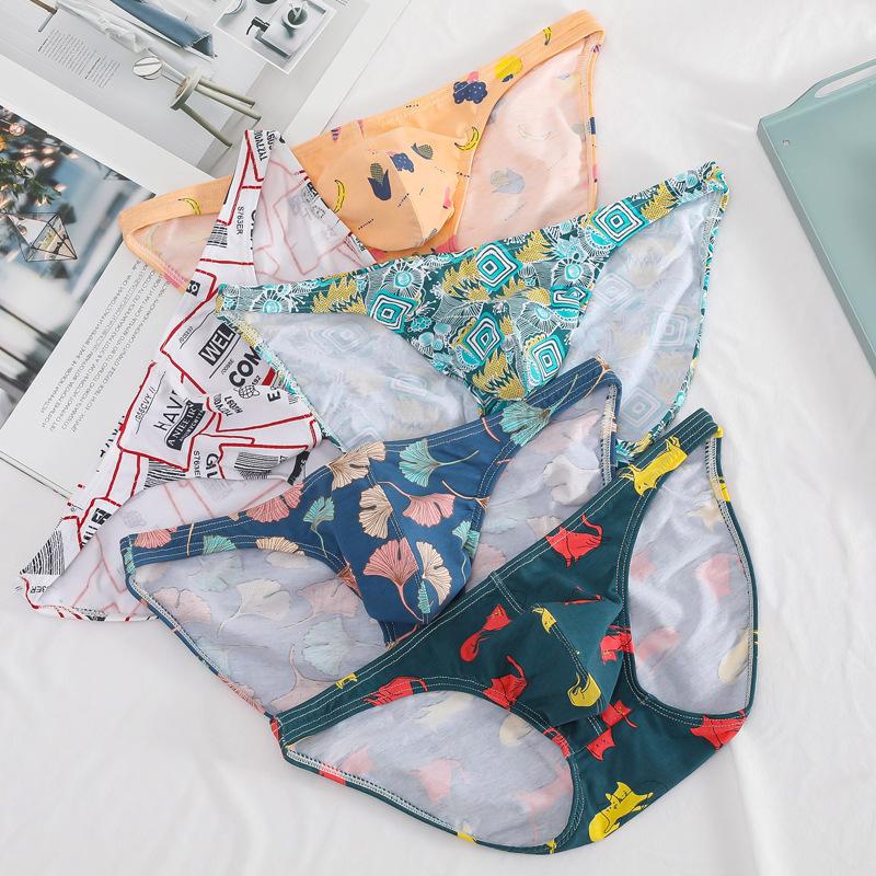 Underpants Cotton Underwear Men's Briefs Printed Pattern Low Waist Sexy Panties U Convex Design 5 Patterns Breathable Fashion Men, Orange
Underpants Cotton Underwear Men's Briefs Printed Pattern Low Waist Sexy Panties U Convex Design 5 Patterns Breathable Fashion Men, Orange