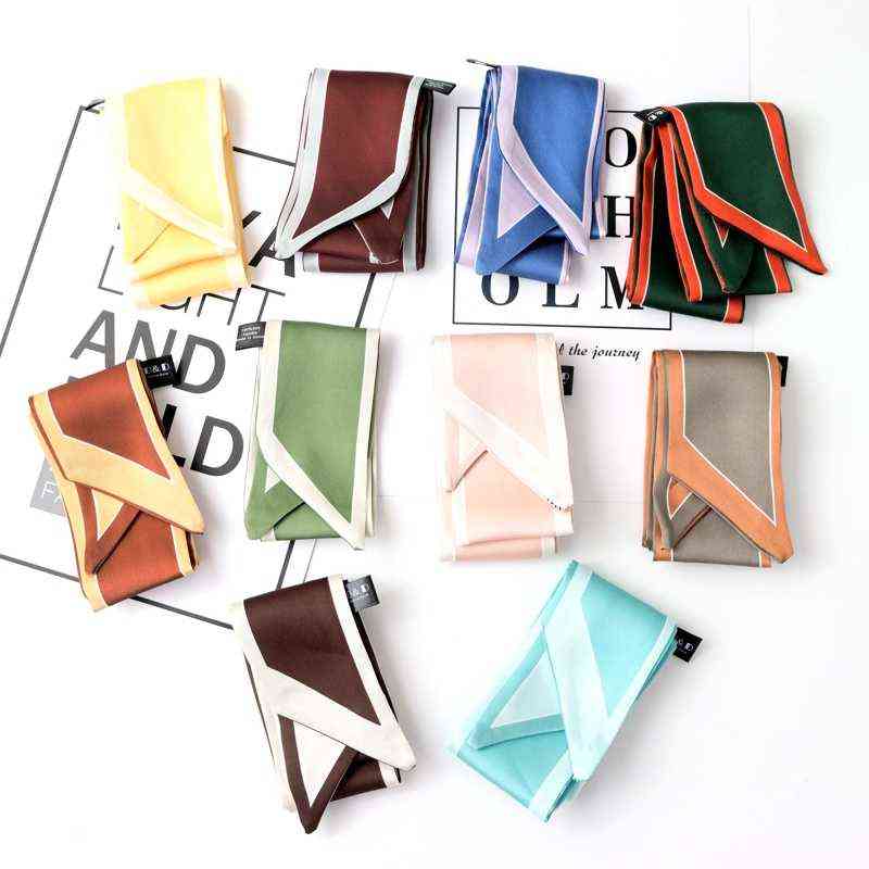 90cm*6cm color matching simple fashion small ribbon silk scarves spring summer handbags scarf women skinny scarf Y1108
90cm*6cm color matching simple fashion small ribbon silk scarves spring summer handbags scarf women skinny scarf Y1108