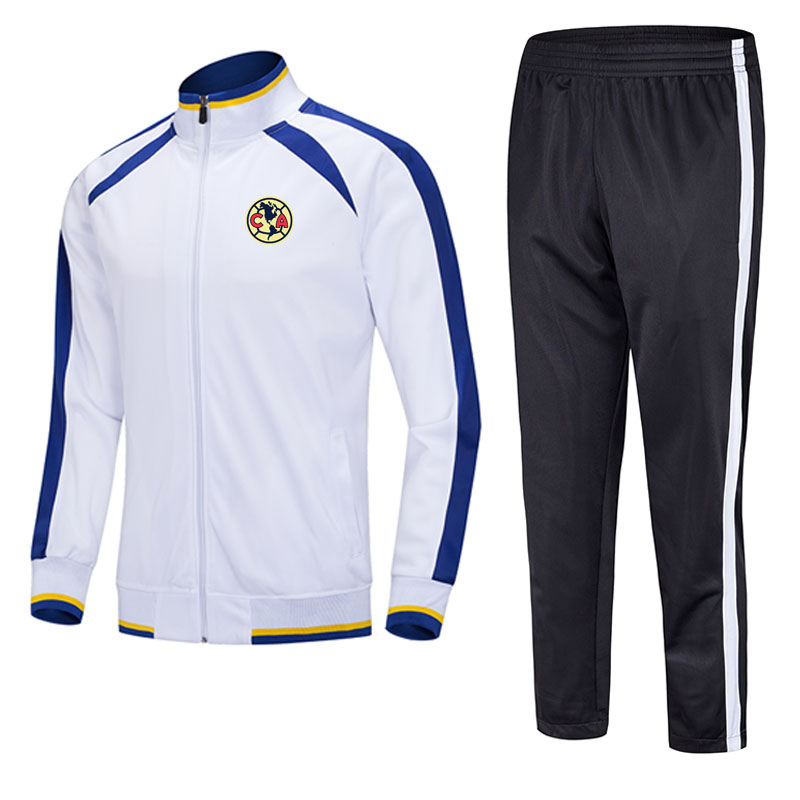 Club America 2021 jacket football training suit mid-length can be customized for any pattern team men's sports running suit training suit, Gray
Club America 2021 jacket football training suit mid-length can be customized for any pattern team men's sports running suit training suit, Gray