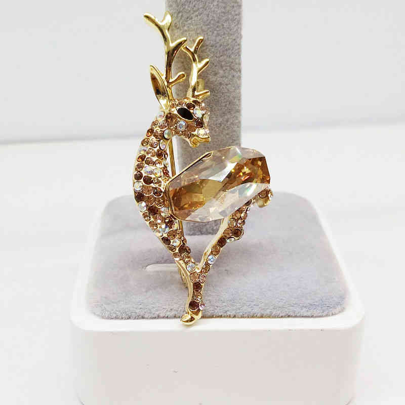 Xinguang Jewelry Brooch Temperament Simple Japanese and Korean Deer Accessories Shawl Coat Pin Collar Buckle