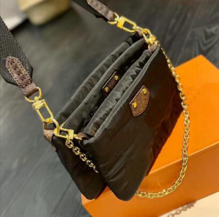 Women 3pcs/set Fashion designer nylon Bags Multi Accessoires Pochette Purses Wallet 2022 clutch shoulder Bag totes messenger cross body, Black
Women 3pcs/set Fashion designer nylon Bags Multi Accessoires Pochette Purses Wallet 2022 clutch shoulder Bag totes messenger cross body, Black