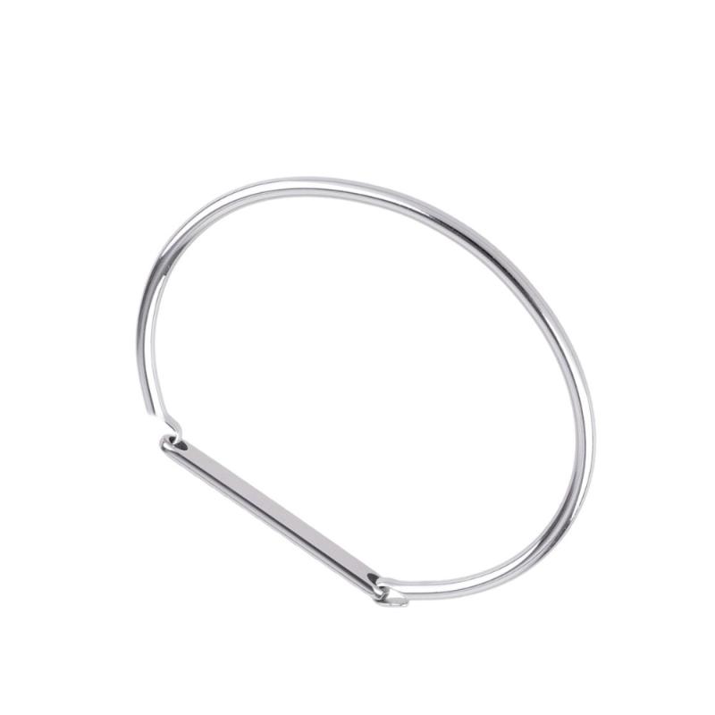 Charm Bracelets 1PC Simple Stylish Bracelet Smooth Surface Stainless Steel Hand Ornament Unique Wrist Decorations For Lady Wearin
Charm Bracelets 1PC Simple Stylish Bracelet Smooth Surface Stainless Steel Hand Ornament Unique Wrist Decorations For Lady Wearin