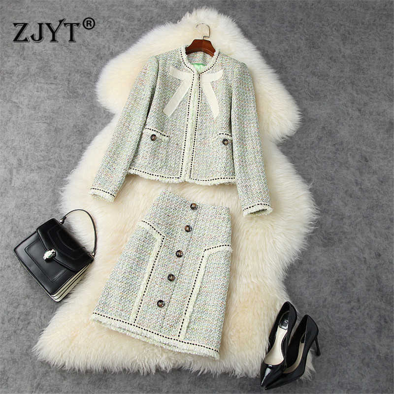 High Quality Runway Designer Women Autumn Winter Suit Fashion Lady Outfits Long Sleeve Tweed Woolen Jacket and Skirt 2 PieceSets 210601, Green
High Quality Runway Designer Women Autumn Winter Suit Fashion Lady Outfits Long Sleeve Tweed Woolen Jacket and Skirt 2 PieceSets 210601, Green