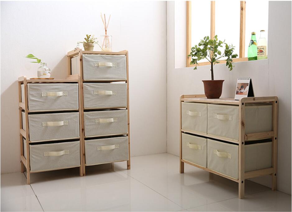 Drawer type storage cabinet Bedroom Furniture multi-layer clothes rack Nordic small family simple multi-functional bedside cabinets