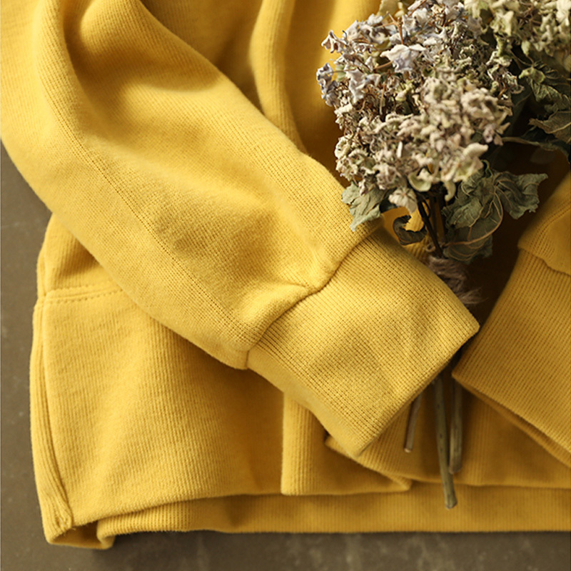 Johnature Women Hooded Pullover Sweatshirts 7 Color Long Sleeve Autumn Casual Hoodies Loose Women Cloths Sweet Sweatshirts 201112