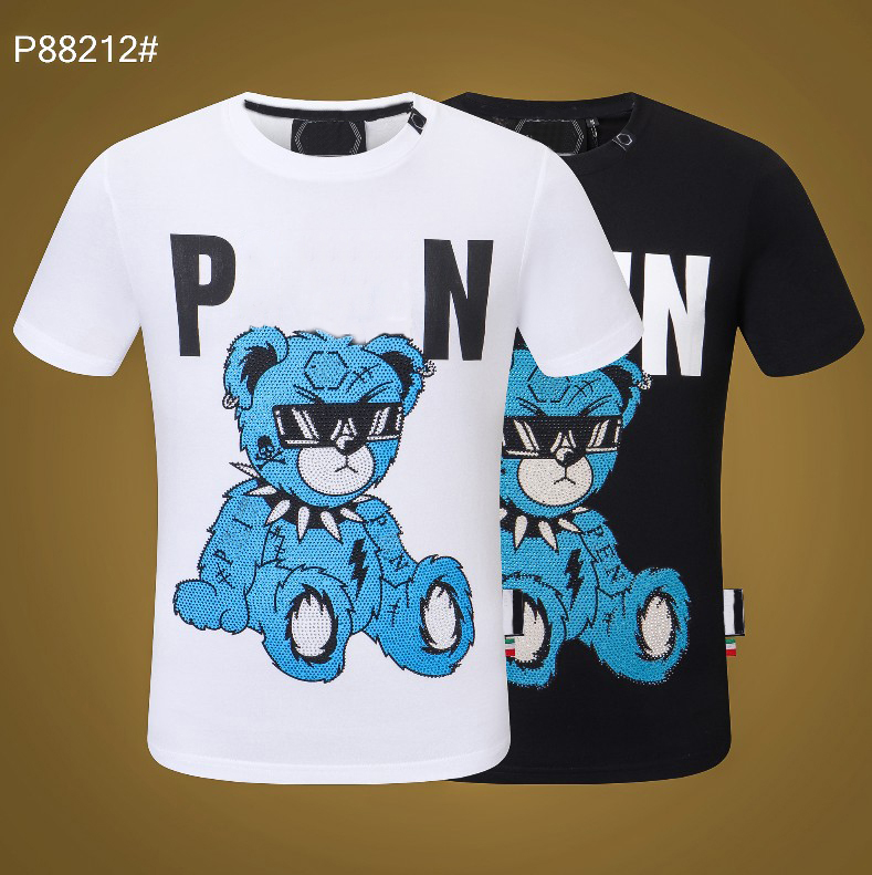 PP Fashion Men's Designer slim fit T-shirt Summer rhinestone Short Sleeve Round Neck shirt tee Skulls Print Tops Streetwear collar Polos M-xxxL P88212, White
PP Fashion Men's Designer slim fit T-shirt Summer rhinestone Short Sleeve Round Neck shirt tee Skulls Print Tops Streetwear collar Polos M-xxxL P88212, White