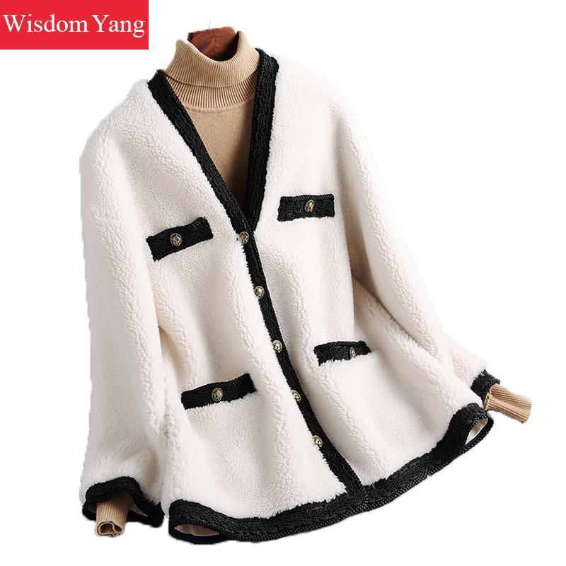 Women's Fur & Faux Autumn Cashmere Coat Fleece Jacket Women Winter Sheep Shearing Wool Long Woman Female Fluffy Outerwear Overcoat, Black
Women's Fur & Faux Autumn Cashmere Coat Fleece Jacket Women Winter Sheep Shearing Wool Long Woman Female Fluffy Outerwear Overcoat, Black