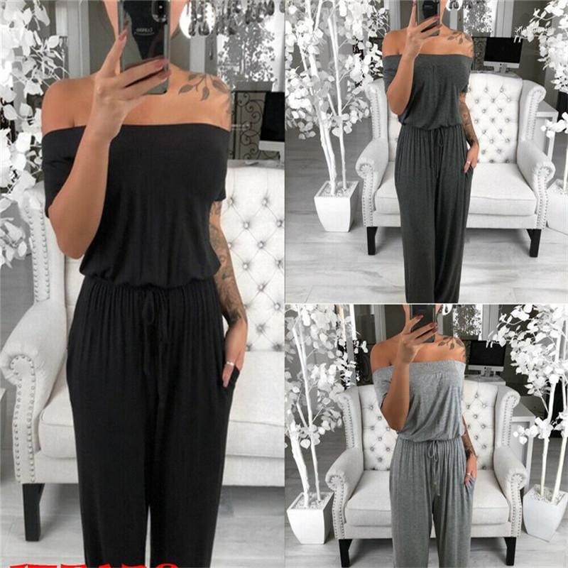 Women' Jumpsuits & Rompers 2021 Women Off-shoulder Short Sleeve Summer Cotton Slash Neck Loose Wide Legs Trousers Lace Up Romper Casual Pla, Black
Women' Jumpsuits & Rompers 2021 Women Off-shoulder Short Sleeve Summer Cotton Slash Neck Loose Wide Legs Trousers Lace Up Romper Casual Pla, Black