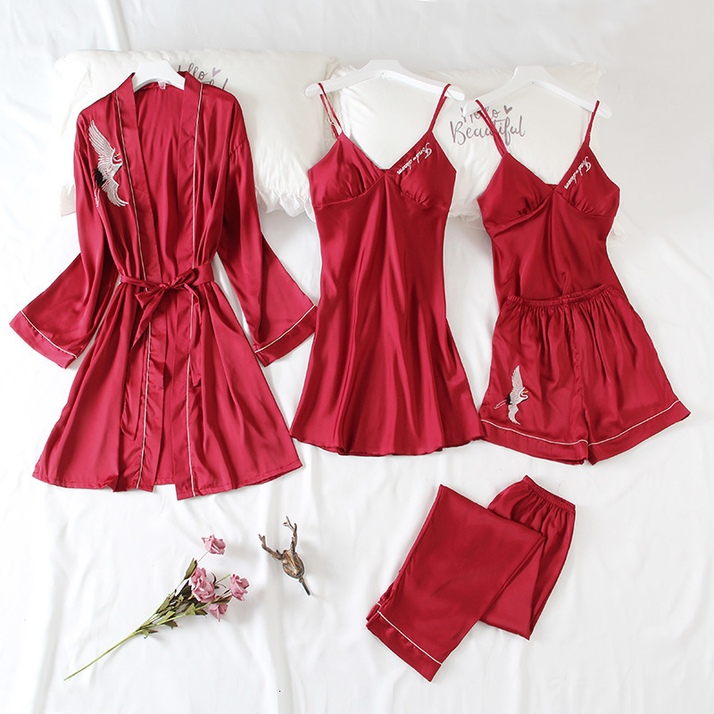 Chinese 5pcs Women Pajamas Fancy Outfit Textbook End-of-the-night Sexy V-neck Poo From Row Upstairs a House Beep to Wear S9jl, Burgundy
Chinese 5pcs Women Pajamas Fancy Outfit Textbook End-of-the-night Sexy V-neck Poo From Row Upstairs a House Beep to Wear S9jl, Burgundy