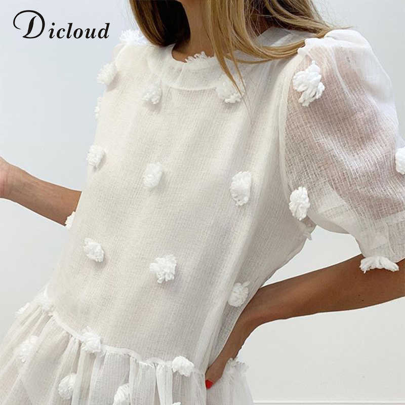 DICLOUD Boho White Long Dres Summer Elegant Wedding Party Beach Midi Clothes Ladies Fairy Maternity 210623