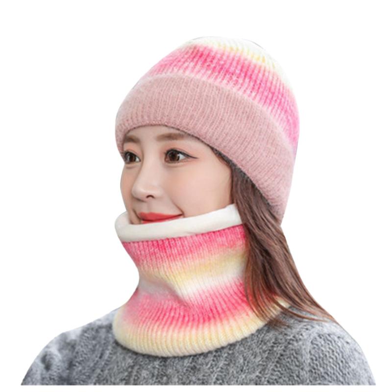 Berets Fleece Winter Hat Beanies Women's Scarf Set Warm Breathable Wool Knitted For Women Fashion Stripe Print Protection Caps, Black
Berets Fleece Winter Hat Beanies Women's Scarf Set Warm Breathable Wool Knitted For Women Fashion Stripe Print Protection Caps, Black