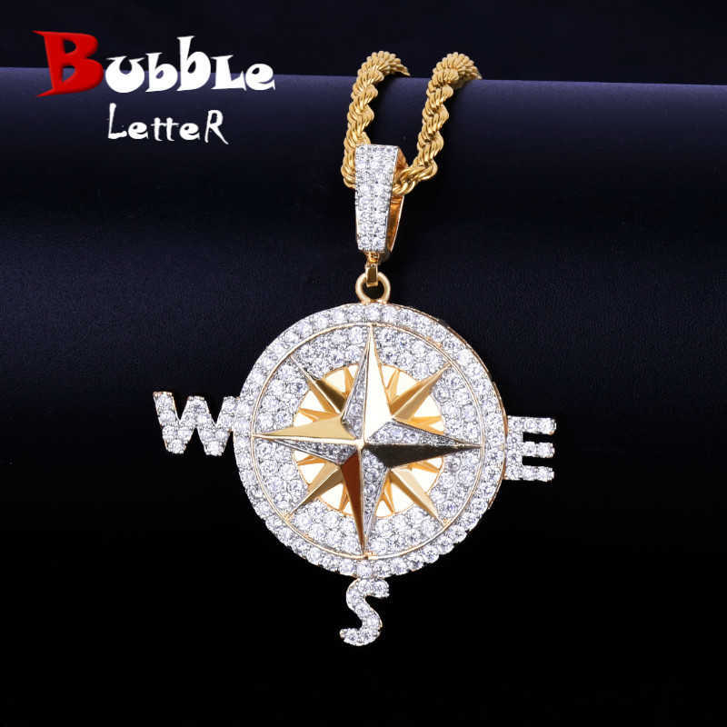 Compass Shape Necklace & Pendants Gold Color Iced Cubic Zircon Men's Hip Hop Jewelry X0707
Compass Shape Necklace & Pendants Gold Color Iced Cubic Zircon Men's Hip Hop Jewelry X0707