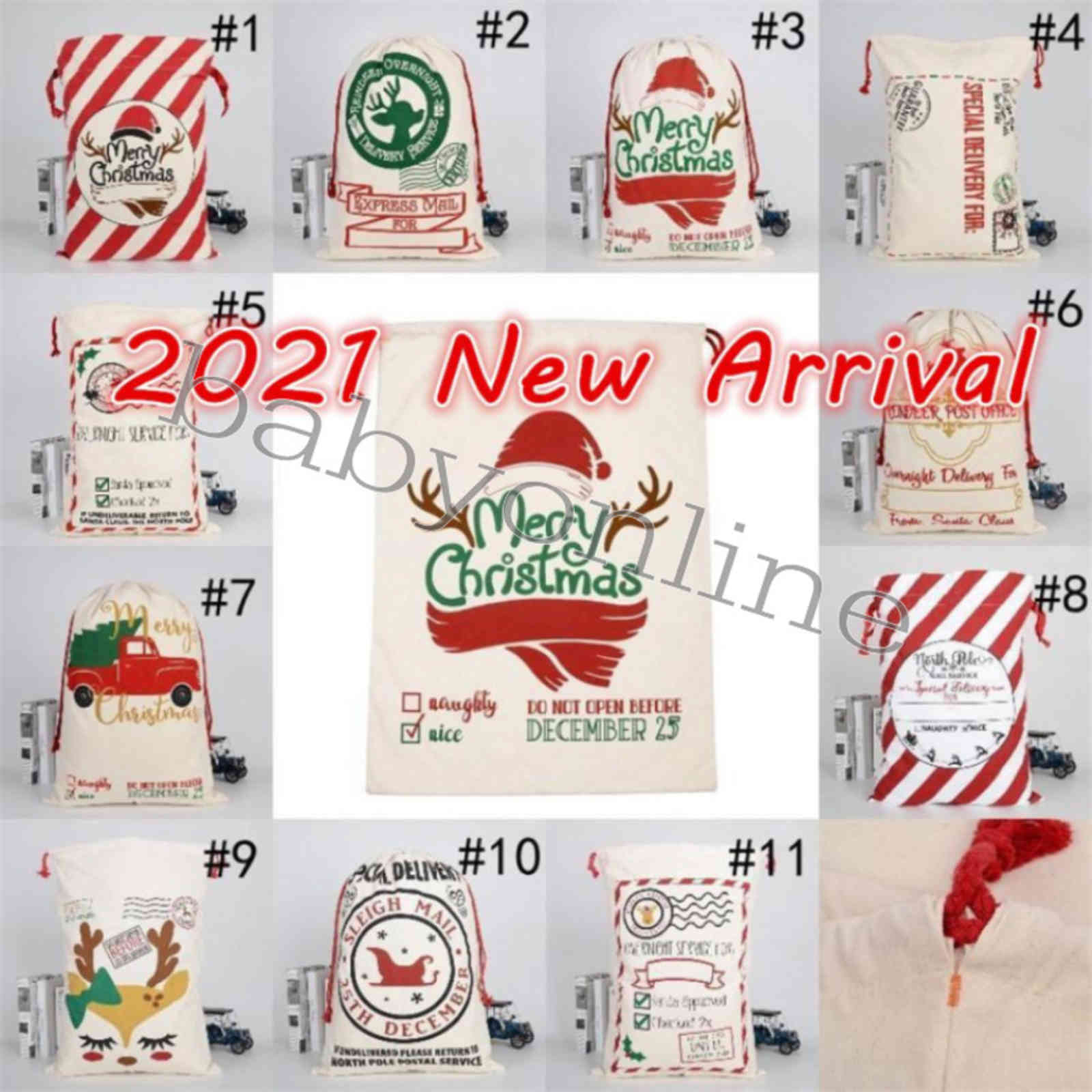 DHL Santa Sacks Canvas Cotton Large Heavy Drawstring Gift Bags Personalized Festival Party Christmas Decoration
DHL Santa Sacks Canvas Cotton Large Heavy Drawstring Gift Bags Personalized Festival Party Christmas Decoration