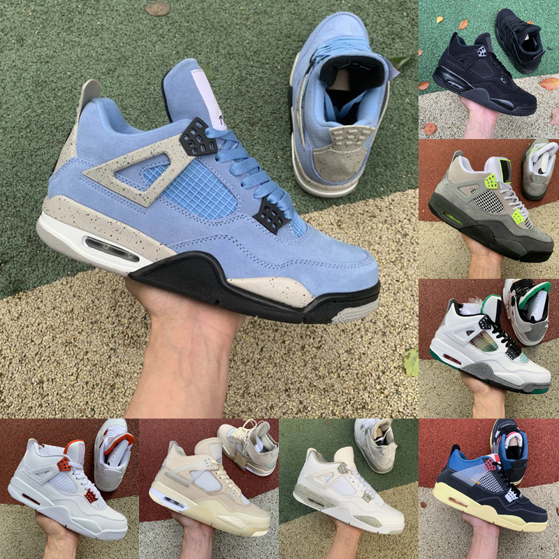 high quality Mens 4 4s basketball shoes University blue fire red metallic purple starfish black cat paris bred undftd cactus jack men women sneakers US 7-12, 26
high quality Mens 4 4s basketball shoes University blue fire red metallic purple starfish black cat paris bred undftd cactus jack men women sneakers US 7-12, 26