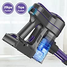 Zoker By Onson Handle Vacuum cleaner Household Bagless Cordless Wireless Rechargeable Handheld Portable Stick for Floor Carpet Pet Car