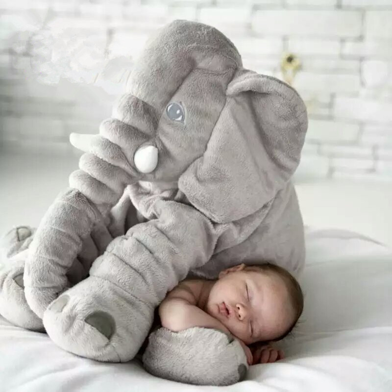 Lovely Appease Elephant Soft Pillow on the Bed Cushion Sofa Sleeping Stuffed Animals Plush Toys Baby Gifts for Children 220222