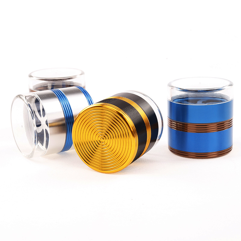 Smoking Grinders Accessories tools slicer 5 Layers 63MM Aluminium Alloy thread type transparent cover Tobacco crusher Herb Grinder
Smoking Grinders Accessories tools slicer 5 Layers 63MM Aluminium Alloy thread type transparent cover Tobacco crusher Herb Grinder