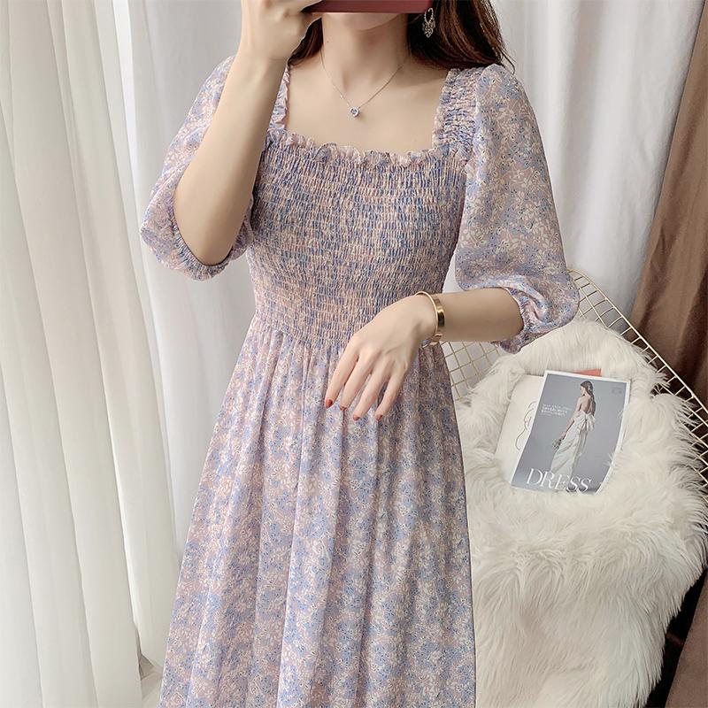 Casual Dresses Puff Sleeve Floral Dress Women Summer 2022 Square Collar Chiffon A-Line Fashion Print Plus Size Elegant Robe 15228, Black;gray
Casual Dresses Puff Sleeve Floral Dress Women Summer 2022 Square Collar Chiffon A-Line Fashion Print Plus Size Elegant Robe 15228, Black;gray