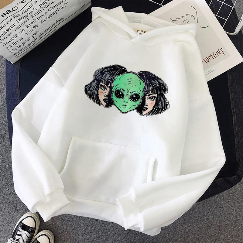 Women's Hoodies & Sweatshirts Gothic Hoodie Sweatshirt Alien Print Harajuku Oversize Loose Fashion Pullover Female Streetwear Ladies Clothin, Black
Women's Hoodies & Sweatshirts Gothic Hoodie Sweatshirt Alien Print Harajuku Oversize Loose Fashion Pullover Female Streetwear Ladies Clothin, Black