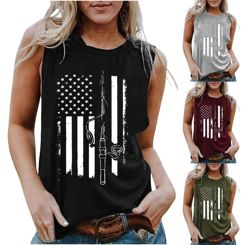 Women' Tanks & Camis American Flag Top Women Harajuku Print Printed Vest Sleeveless Sexy 2021 Fashion Tank Tops Plus Size, Black
Women' Tanks & Camis American Flag Top Women Harajuku Print Printed Vest Sleeveless Sexy 2021 Fashion Tank Tops Plus Size, Black