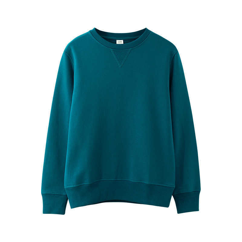 Autumn Long Sleeve Women Hoodies Pure Color Casual Tops Couple's O-Neck Cotton Hoodies Women Sweatshirt 211006