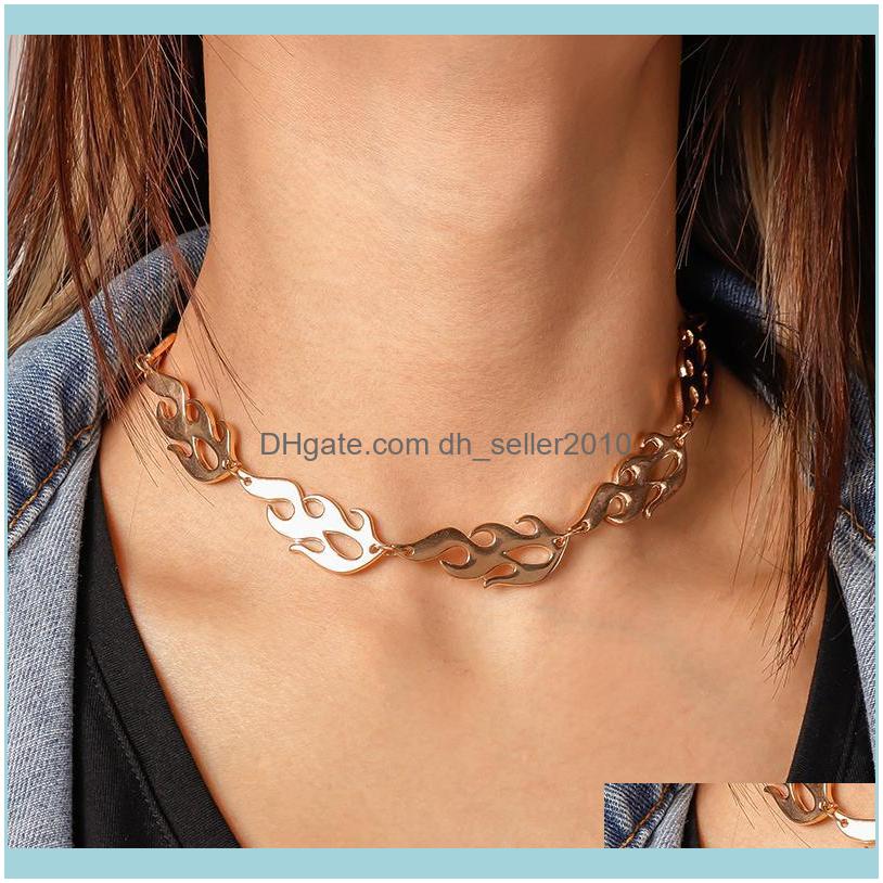 Necklaces & Pendants Jewelrymetal Punk Flame Necklace For Women Men Hip-Hop Rock Titanium Stainless Steel Gold Sier Color Chain Party Jewelr
Necklaces & Pendants Jewelrymetal Punk Flame Necklace For Women Men Hip-Hop Rock Titanium Stainless Steel Gold Sier Color Chain Party Jewelr