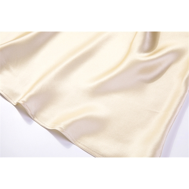 Women's 100% Pure Silk Satin Fishtail Midi Pencil Long Skirt JN020 T200113