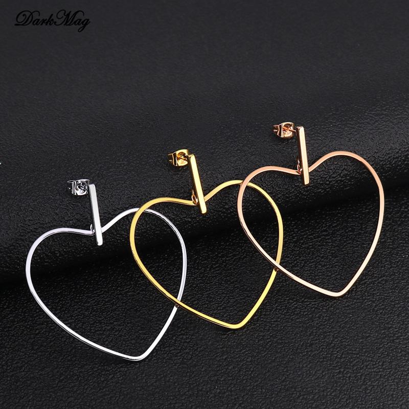 Hoop & Huggie DarkMag Gold Big Heart Earring For Women Fashion Stainless Steel Femme Earings Jewelry 2021 Oorbellen
Hoop & Huggie DarkMag Gold Big Heart Earring For Women Fashion Stainless Steel Femme Earings Jewelry 2021 Oorbellen