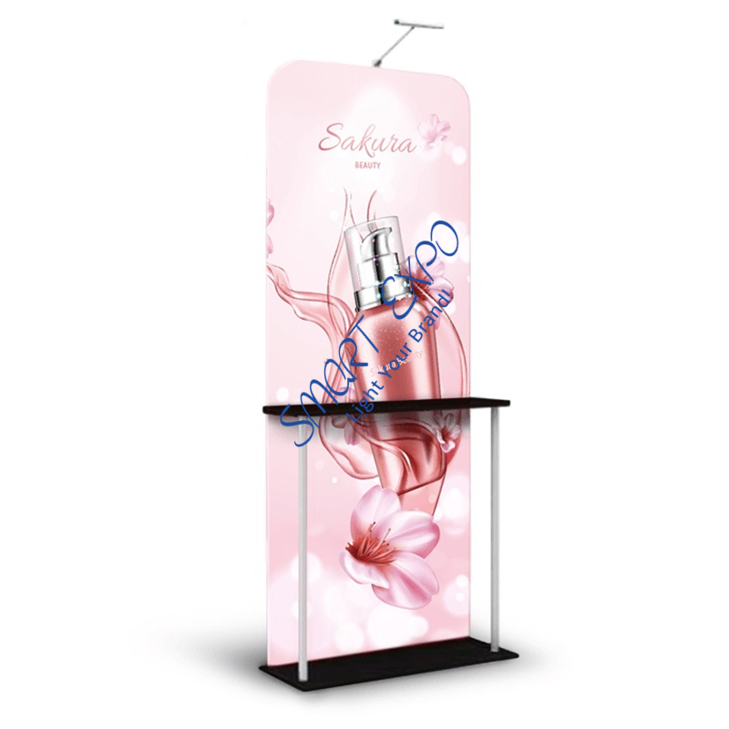Advertising Display Tension Fabric Floor Banner Stand with Shelf Rack Portable Carry Bag Single Graphic Printing
Advertising Display Tension Fabric Floor Banner Stand with Shelf Rack Portable Carry Bag Single Graphic Printing