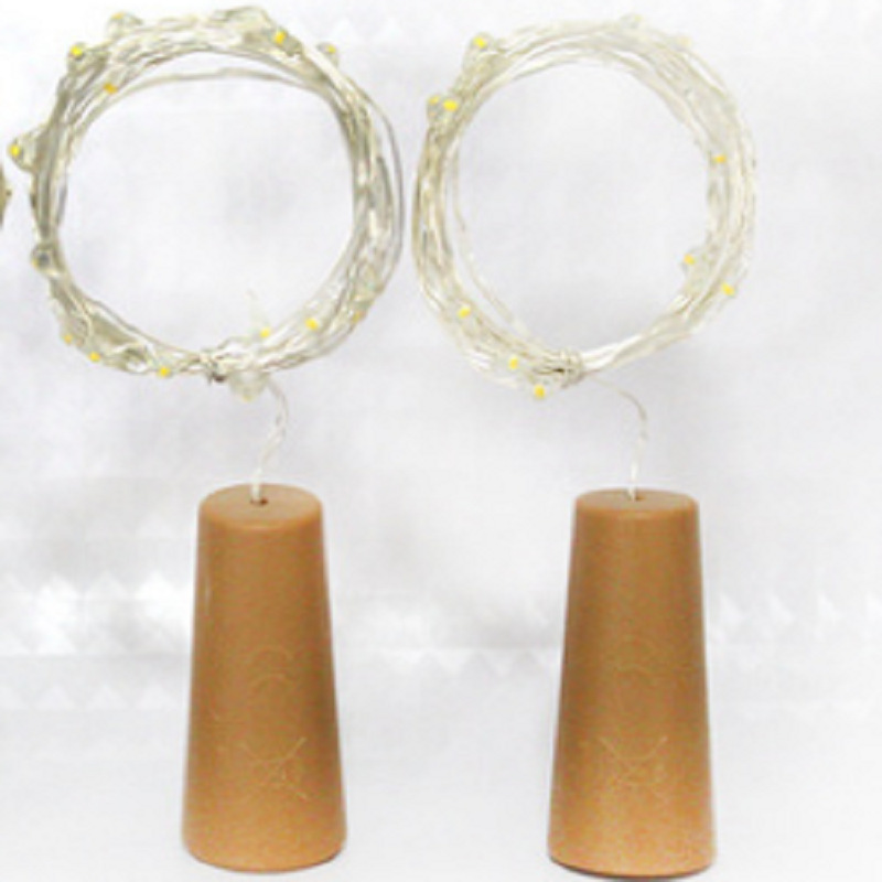 100 Pack Wine Bottle Lights 15 20 LEDs for Christmas Valentine Waterproof 3.3ft LED Cork Shape Silver Wire Fairy Lights for Jar Party Wedding Bar Gift