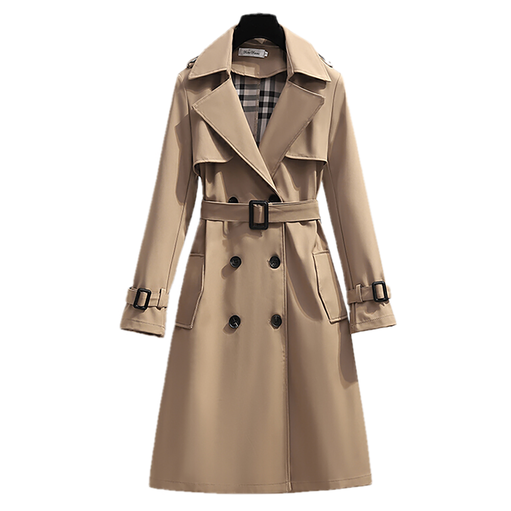 Designers - 4XL Spring England Style Women Windbreaker Loose Medium and Long Elegant Belt Coat Female Casual Long Trench Coat, Black
Designers - 4XL Spring England Style Women Windbreaker Loose Medium and Long Elegant Belt Coat Female Casual Long Trench Coat, Black