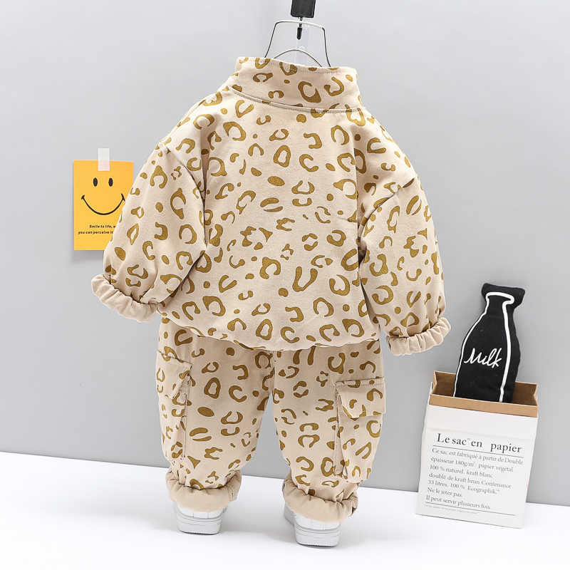 0-4 Years Spring Boy Clothing Set Casual Fashion Cartoon Active T-shirt+ Pant Kid Children Baby Toddler 210615
