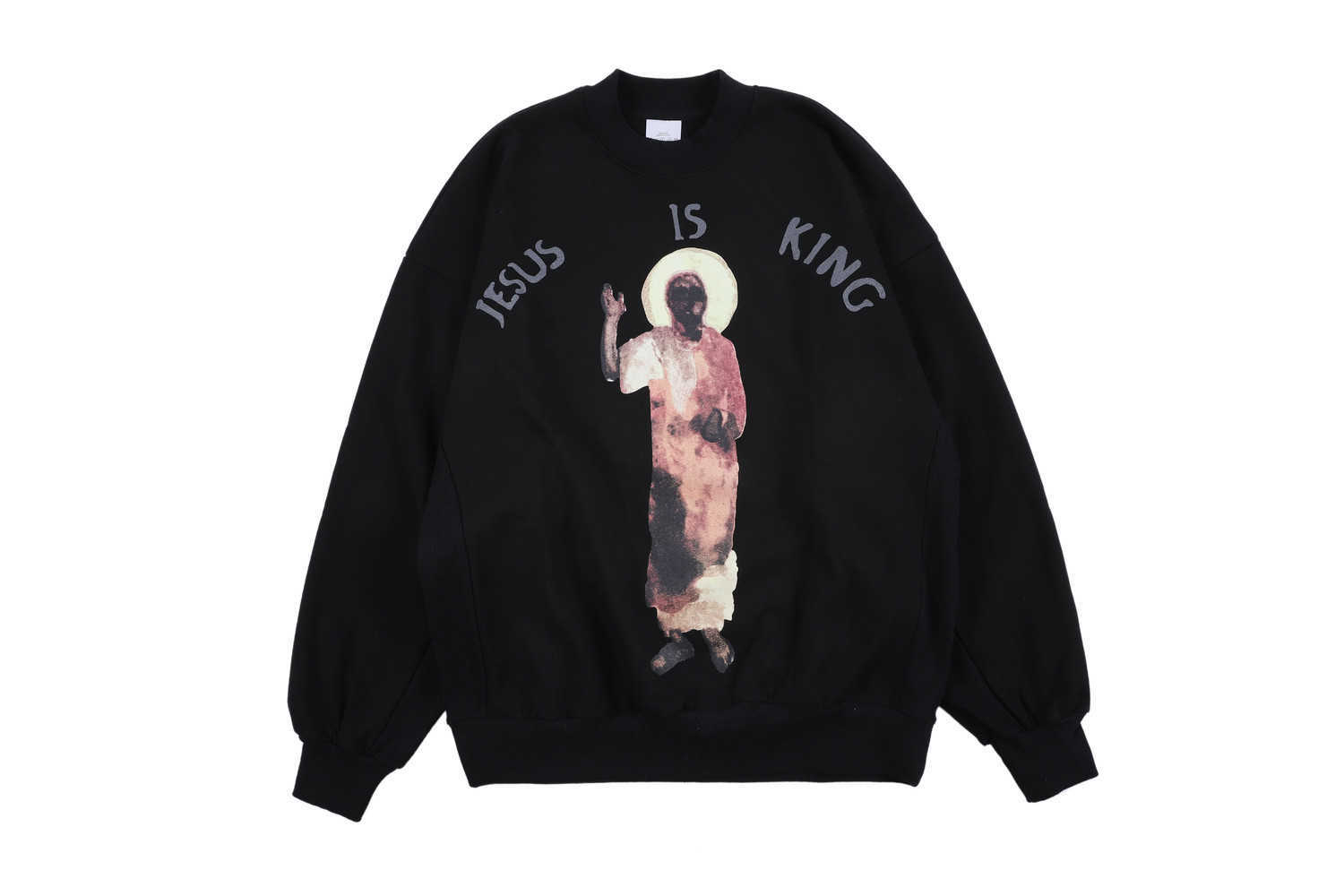 NAGRI Jesus Is King Print Sweatshirt Men Casual Long Sleeve Pullover Hoodie Hip Hop Male Fashion Tops Oversize Hoodies T200917