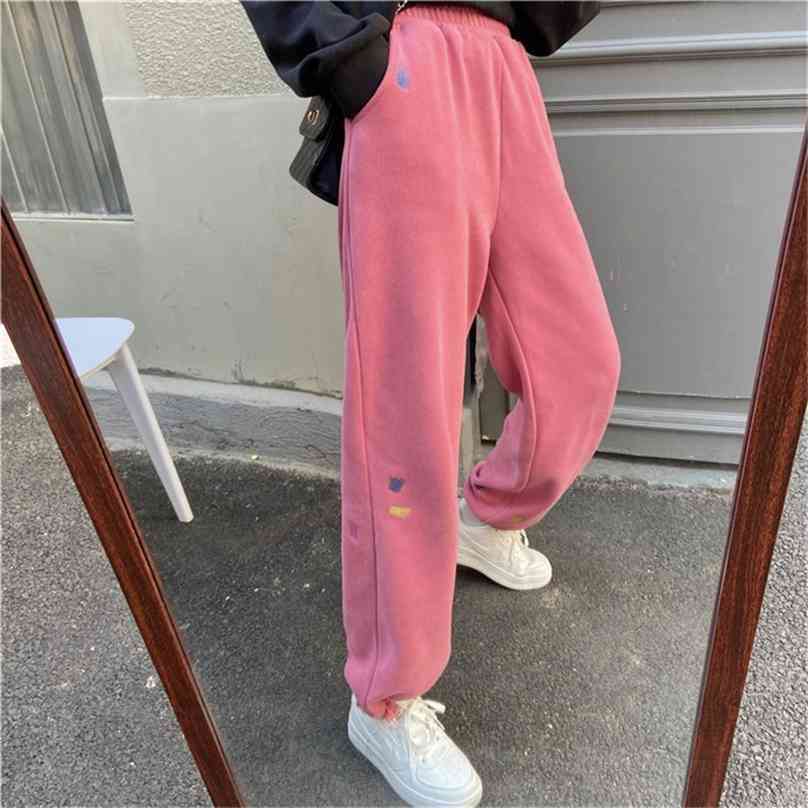 Thickened Straight Pants Large Size Women All Match Students Comfortable Streetwear Loose Slim Trousers 210525, Black
Thickened Straight Pants Large Size Women All Match Students Comfortable Streetwear Loose Slim Trousers 210525, Black