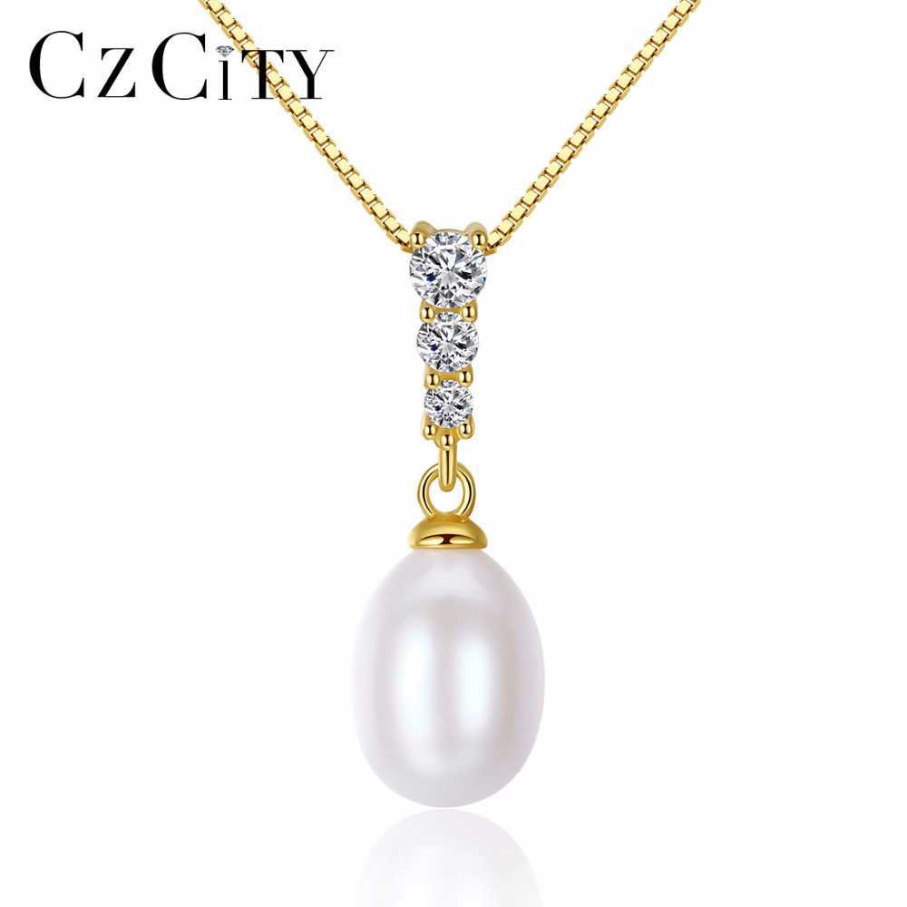 CZCITY Natural Freshwater 8-9mm White Pink Purple Pearl Silver Chain Necklace for Women Cubic Zirconia Pendant Fine Jewelry Gift
CZCITY Natural Freshwater 8-9mm White Pink Purple Pearl Silver Chain Necklace for Women Cubic Zirconia Pendant Fine Jewelry Gift