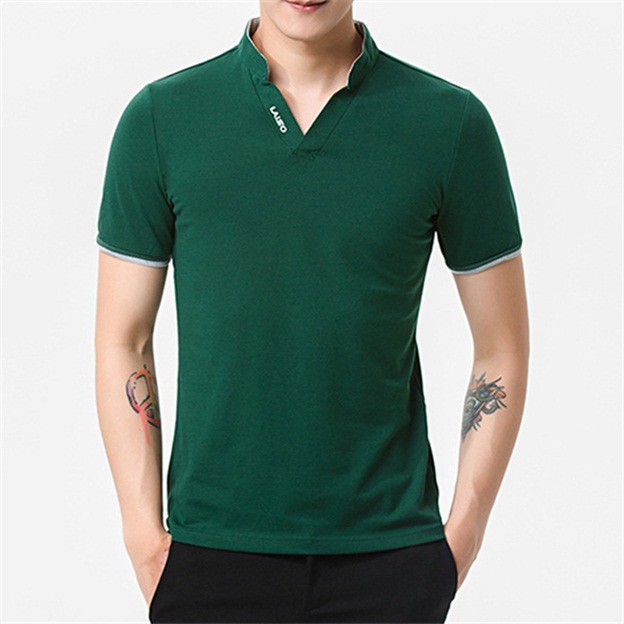 casual style T-shirt men's youth light business lapel polo solid color short sleeves, White;black
casual style T-shirt men's youth light business lapel polo solid color short sleeves, White;black