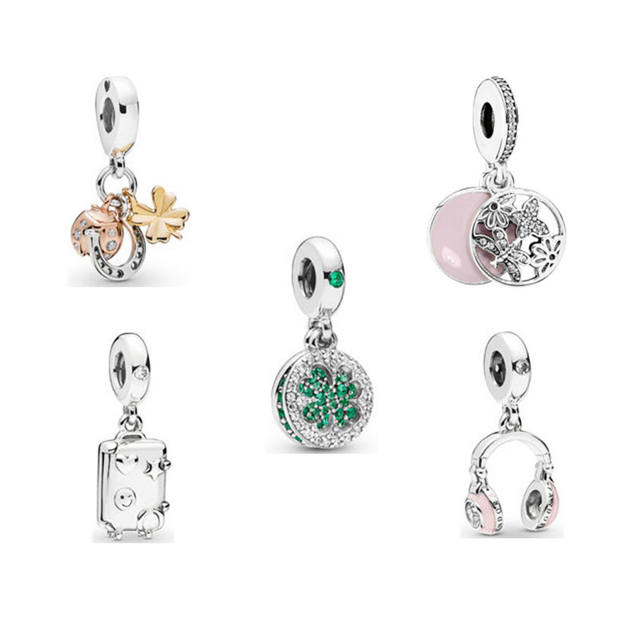Designer Jewelry 925 Silver Bracelet Charm Bead fit Love Lucky Amulet Pendant New Slide Bracelets Beads European Style Charms Beaded Murano