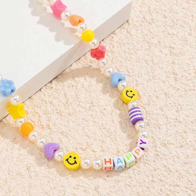 Chokers LOVOACC Wonderful Rainbow Beaded Chains Necklace For Women Girls Candy Color Smile Letter Beads Necklaces Accessories
Chokers LOVOACC Wonderful Rainbow Beaded Chains Necklace For Women Girls Candy Color Smile Letter Beads Necklaces Accessories