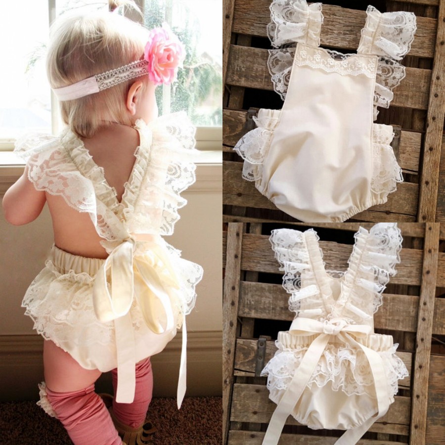 New Kids Clothes Lace Ruffle Romper Baby Jumpsuit Girls Sunsuit Outfits, As show the picture
New Kids Clothes Lace Ruffle Romper Baby Jumpsuit Girls Sunsuit Outfits, As show the picture