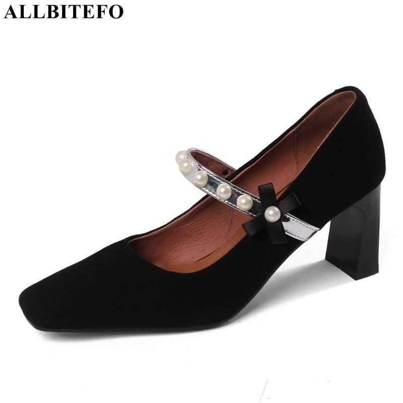 ALLBITEFO Beaded design full genuine leather high heel shoes thick heels wedding women shoes square toe women heels shoes 210611, As picture
ALLBITEFO Beaded design full genuine leather high heel shoes thick heels wedding women shoes square toe women heels shoes 210611, As picture