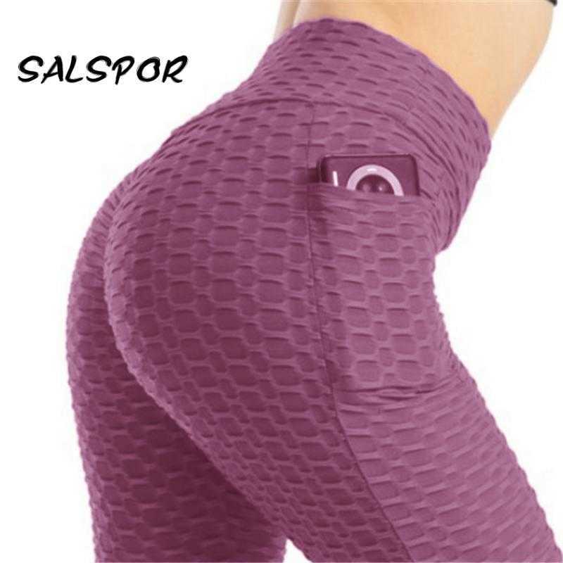 SALSPOR Push Up Women Leggings with Pockets Workout Sexy Femme Fitness Leggins Mujer High Waist Anti Cellulite Activewear 210820