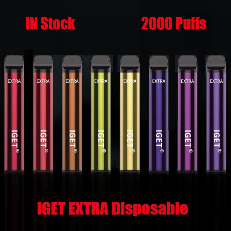 Original IGET EXTRA Disposable E Cigarettes Pod Device Kit 2000 Puffs 8ml Prefilled Cartridges Vape Stick Pen VS SHION XXL Mega Plus Max
Original IGET EXTRA Disposable E Cigarettes Pod Device Kit 2000 Puffs 8ml Prefilled Cartridges Vape Stick Pen VS SHION XXL Mega Plus Max