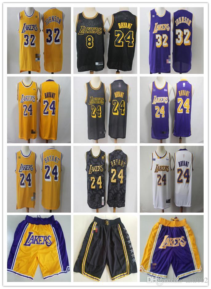 Mens Los Angeles Lakers 32 Magic Johnson 24 Bryant Yellow purple Basketball Shorts Basketball Jersey, Black;red
Mens Los Angeles Lakers 32 Magic Johnson 24 Bryant Yellow purple Basketball Shorts Basketball Jersey, Black;red