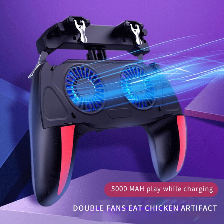 Game Controllers & Joysticks Cooling Fan PUBG Controller Semiconductor Cooler Six Finger Trigger Shooter Joystick Gamepad For Android
Game Controllers & Joysticks Cooling Fan PUBG Controller Semiconductor Cooler Six Finger Trigger Shooter Joystick Gamepad For Android