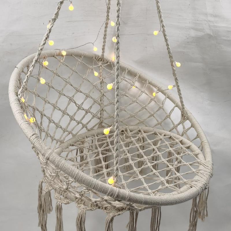 Hammock Chair Macrame Swing with Hanging Hardware Kit, Handmade Knitted Cotton Rope Hanging Chair, for Indoor Outdoor
Hammock Chair Macrame Swing with Hanging Hardware Kit, Handmade Knitted Cotton Rope Hanging Chair, for Indoor Outdoor