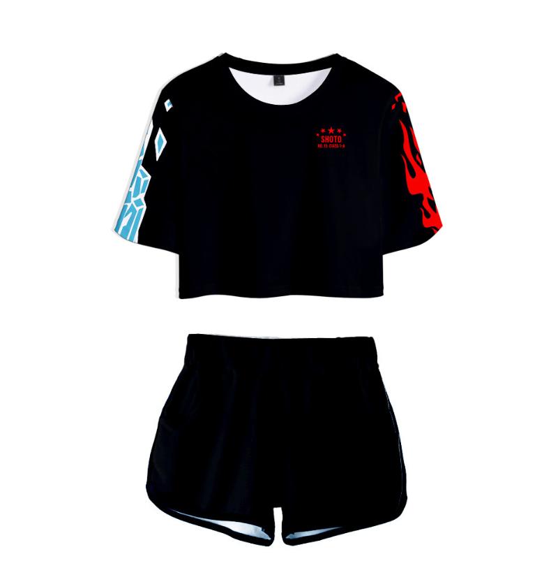 Women's Tracksuits My Hero Academia Two Piece Set Short Crop Top + Shorts Sweat Suits Women Tracksuit Outfits Girl Summer Sets, Gray
Women's Tracksuits My Hero Academia Two Piece Set Short Crop Top + Shorts Sweat Suits Women Tracksuit Outfits Girl Summer Sets, Gray