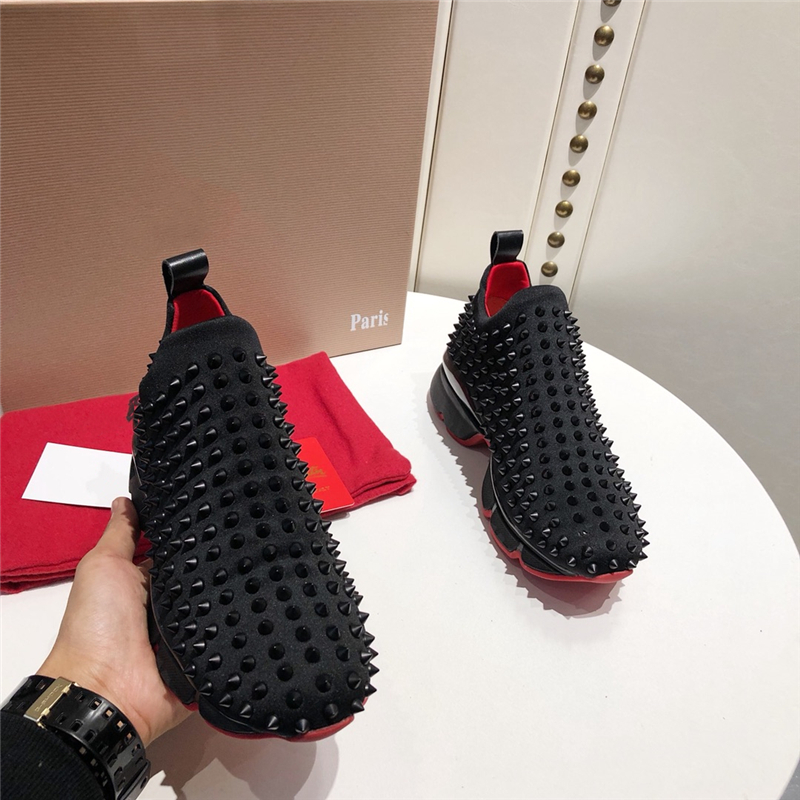 With Box Fashion suede leather platform Red Bottoms Studded Spikes Flats dress Casual Shoes Bottom Men Women High Cut Party Lovers Sneakers, Black
With Box Fashion suede leather platform Red Bottoms Studded Spikes Flats dress Casual Shoes Bottom Men Women High Cut Party Lovers Sneakers, Black