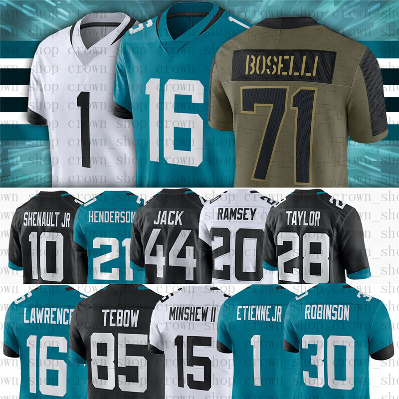 16 Trevor Lawrence Boselli Men Football Jerseys Travis Etienne JR Robinson J Men Shenault Jr Myles Jack D.J. Chark JR CJ Henderson Fred Taylor 2021 Salute To Service, Youth(mei zhou hu)
16 Trevor Lawrence Boselli Men Football Jerseys Travis Etienne JR Robinson J Men Shenault Jr Myles Jack D.J. Chark JR CJ Henderson Fred Taylor 2021 Salute To Service, Youth(mei zhou hu)